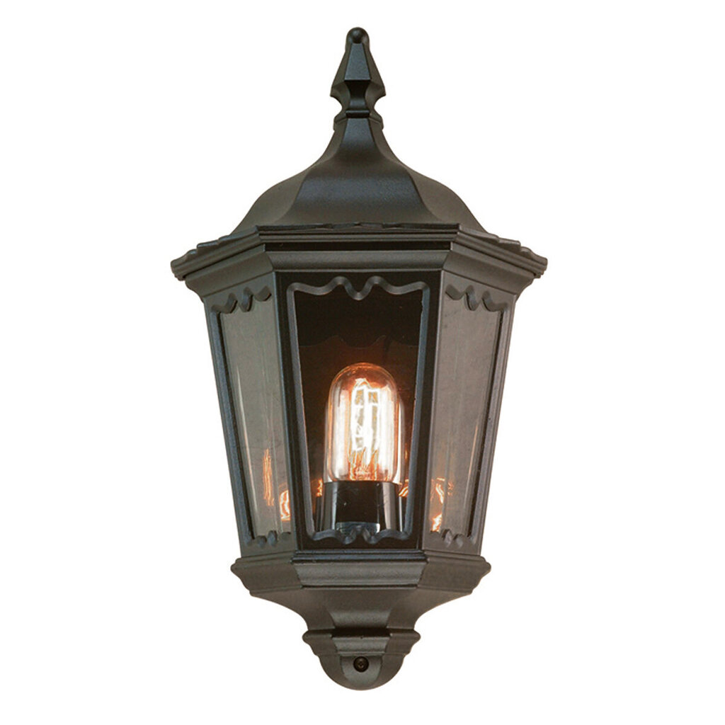 Āra sienas lampa Elstead Lighting Medstead half MD7-BLACK cena un informācija | Āra apgaismojums | 220.lv