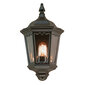 Āra sienas lampa Elstead Lighting Medstead half MD7-BLACK cena un informācija | Āra apgaismojums | 220.lv