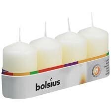 Свеча Bolsius, 4 шт. цена и информация | Подсвечники, свечи | 220.lv