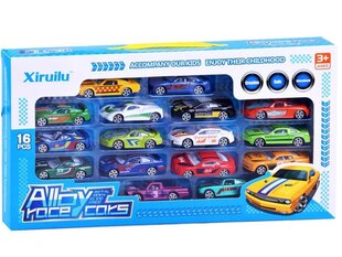 Набор гоночных автомобилей Hautton Die-Cast Mini, 16 шт. цена и информация | Игрушки для мальчиков | 220.lv