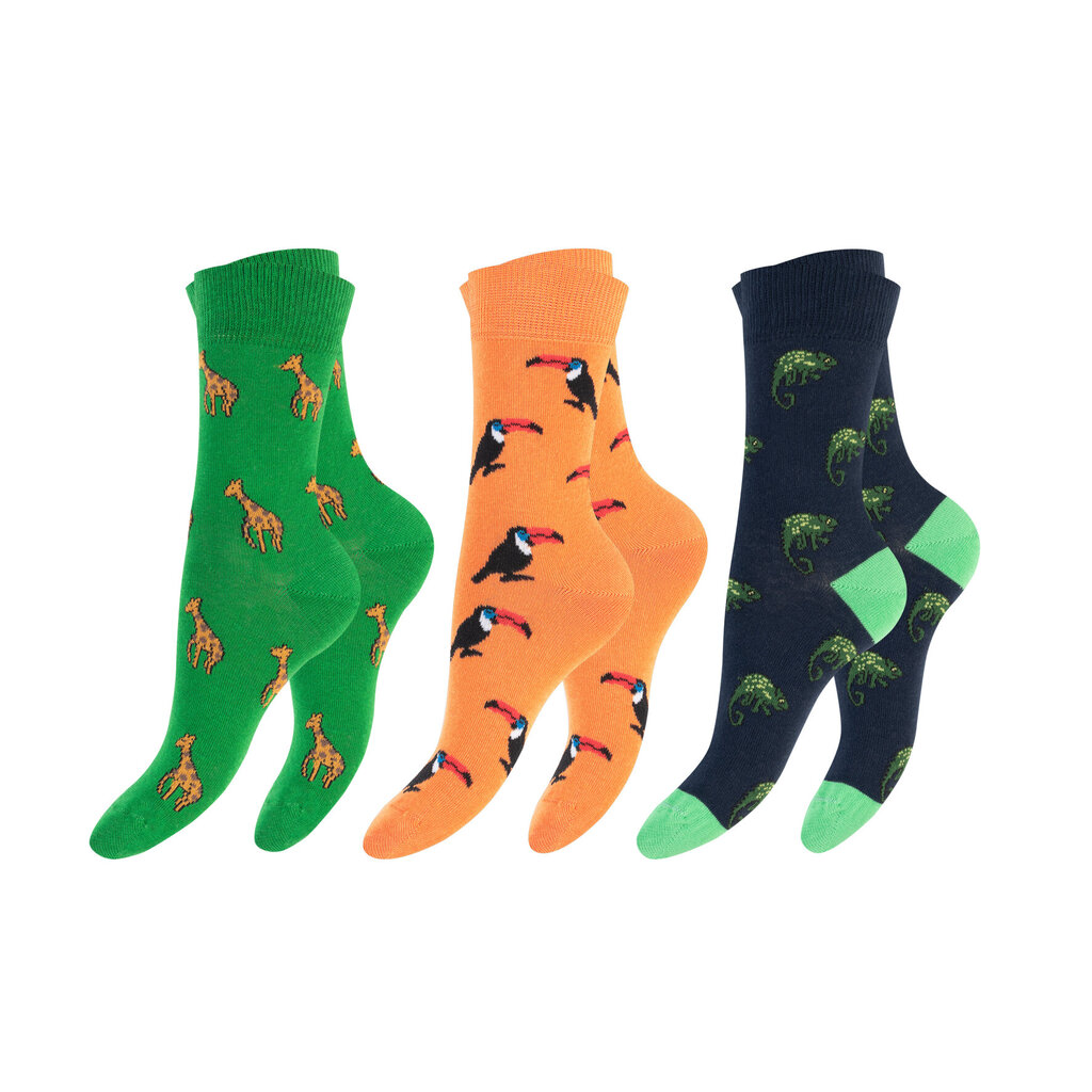 Unisex krāsainas zeķes Footstar Funny Socks 79044, 3 pāri cena un informācija | Vīriešu zeķes | 220.lv