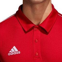 Krekls Adidas Core 18, sarkans cena un informācija | Futbola formas un citas preces | 220.lv