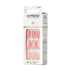 Накладные ногти imPRESS Press-On Manicure Bare But Butter Short Nails, 30 шт. цена и информация | Средства для маникюра и педикюра | 220.lv