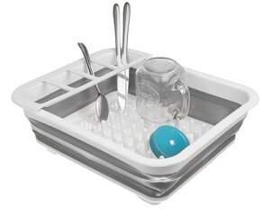 Складная сушилка для посуды с клапаном цена и информация | Кухонные принадлежности | 220.lv