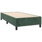 vidaXL atsperu gulta ar matraci, LED, tumši zaļš samts, 90x190 cm цена и информация | Gultas | 220.lv