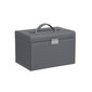 Juvelierizstrādājumu kastīte JBC121G01, pelēka krāsa cena un informācija | Interjera priekšmeti | 220.lv
