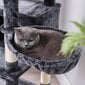 Kaķu māja XXL 168 cm., tumši pelēkā krāsā cena un informācija | Kaķu mājas, nagu asināmie | 220.lv