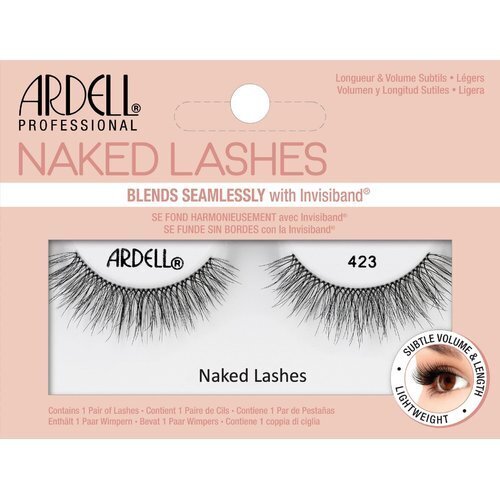 Ardell Naked Lashes 423 - Mākslīgās skropstas dabiskam izskatam 1.0ks Black cena un informācija | Mākslīgās skropstas, skropstu atliecēji | 220.lv