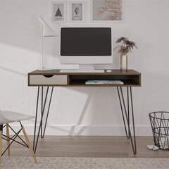 Письменный стол Novogratz Concord, коричневый цена и информация | Компьютерные, письменные столы | 220.lv
