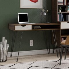 Письменный стол Novogratz Concord, коричневый цена и информация | Компьютерные, письменные столы | 220.lv