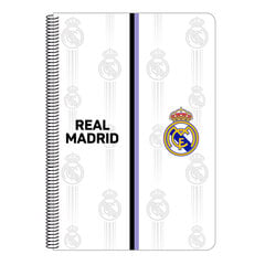 Блокнот Real Madrid C.F. Черный Белый A4. цена и информация | Тетради и бумажные товары | 220.lv