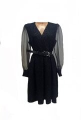 Нарядное платье черного цвета с V-образным вырезом  цена и информация | Платья | 220.lv