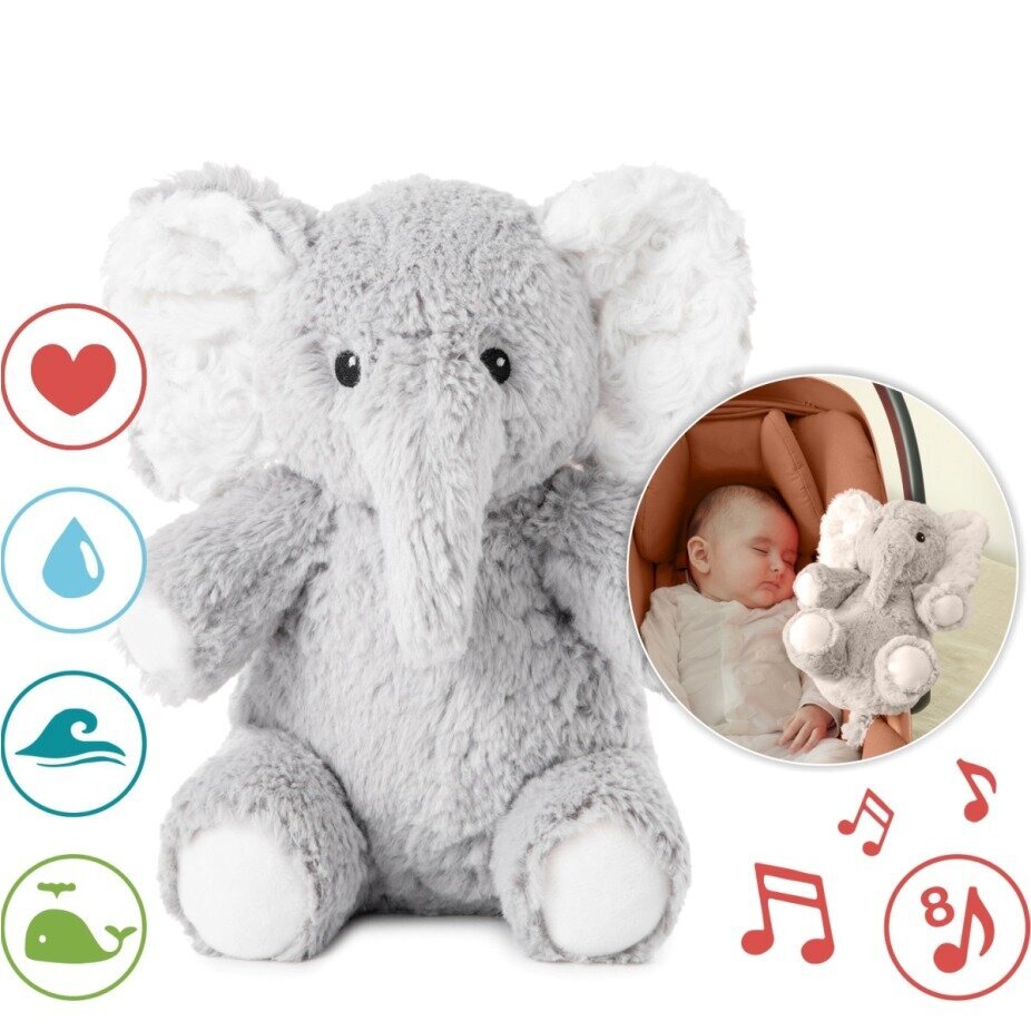 Muzikāls mīkstais zilonis Elliot Elephant On The Go, Cloud B 320126 cena un informācija | Rotaļlietas zīdaiņiem | 220.lv
