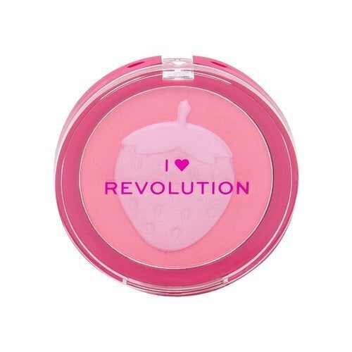 Vaigu sārtums Makeup Revolution London I Heart Revolution Fruity Blusher 9 g, Strawberry cena un informācija | Bronzeri, vaigu sārtumi | 220.lv