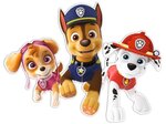 Divslāņu sienu apdare Paw Patrol - Skye, Chase, Marshall