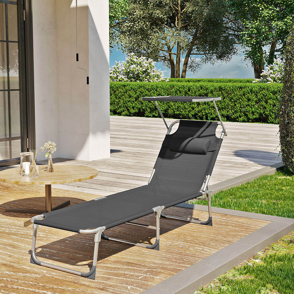 Dārza sauļošanās krēsli ar toni GCB19UV1 cena un informācija | Sauļošanās krēsli | 220.lv