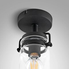 Lindby Vintus griestu lampa, melna cena un informācija | Griestu lampas | 220.lv