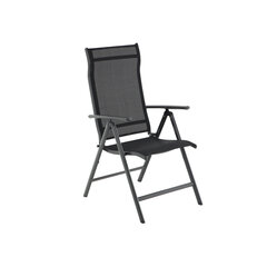 Удобный складной садовый стул, черный цена и информация | скамейка со столиком | 220.lv