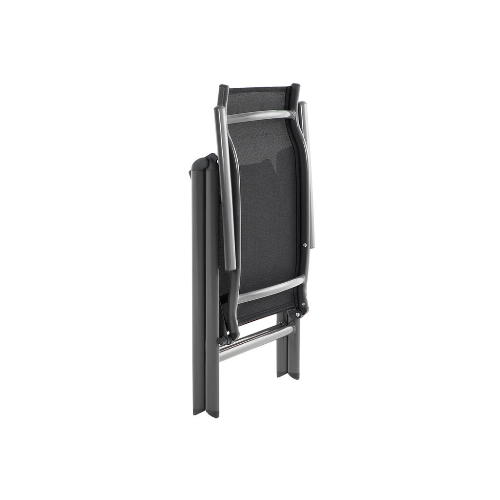 Ērts saliekams dārza krēsls, melns cena un informācija | Dārza krēsli | 220.lv