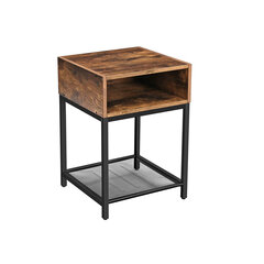 Приставной столик LET46X, коричневый цена и информация | Журнальные столики | 220.lv