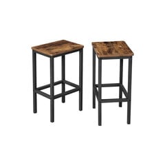 Набор из 2 барных стульев в индустриальном стиле. цена и информация | Стулья для кухни и столовой | 220.lv