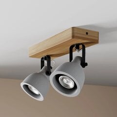 Lindby Mitis LED griestu lampa, priedes koks, 2 spuldzes. цена и информация | Потолочные светильники | 220.lv