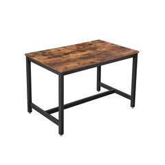 Кухонный стол на 4 персоны 120 х 75 х 75 см. KDT75X, темно-коричневый цена и информация | Кухонные и обеденные столы | 220.lv