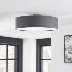 Griestu lampa Sebatin ar E27 LED, 50 cm, pelēka cena un informācija | Griestu lampas | 220.lv