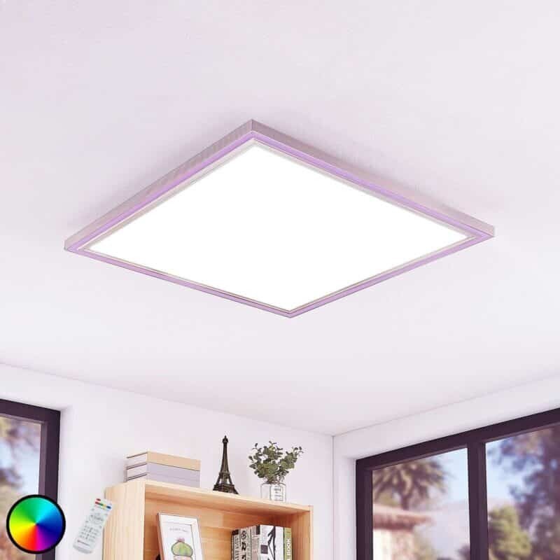 Lynn LED griestu lampa, CCT+RGB, kvadrātveida, 75x75 cm cena un informācija | Iebūvējamās lampas, LED paneļi | 220.lv