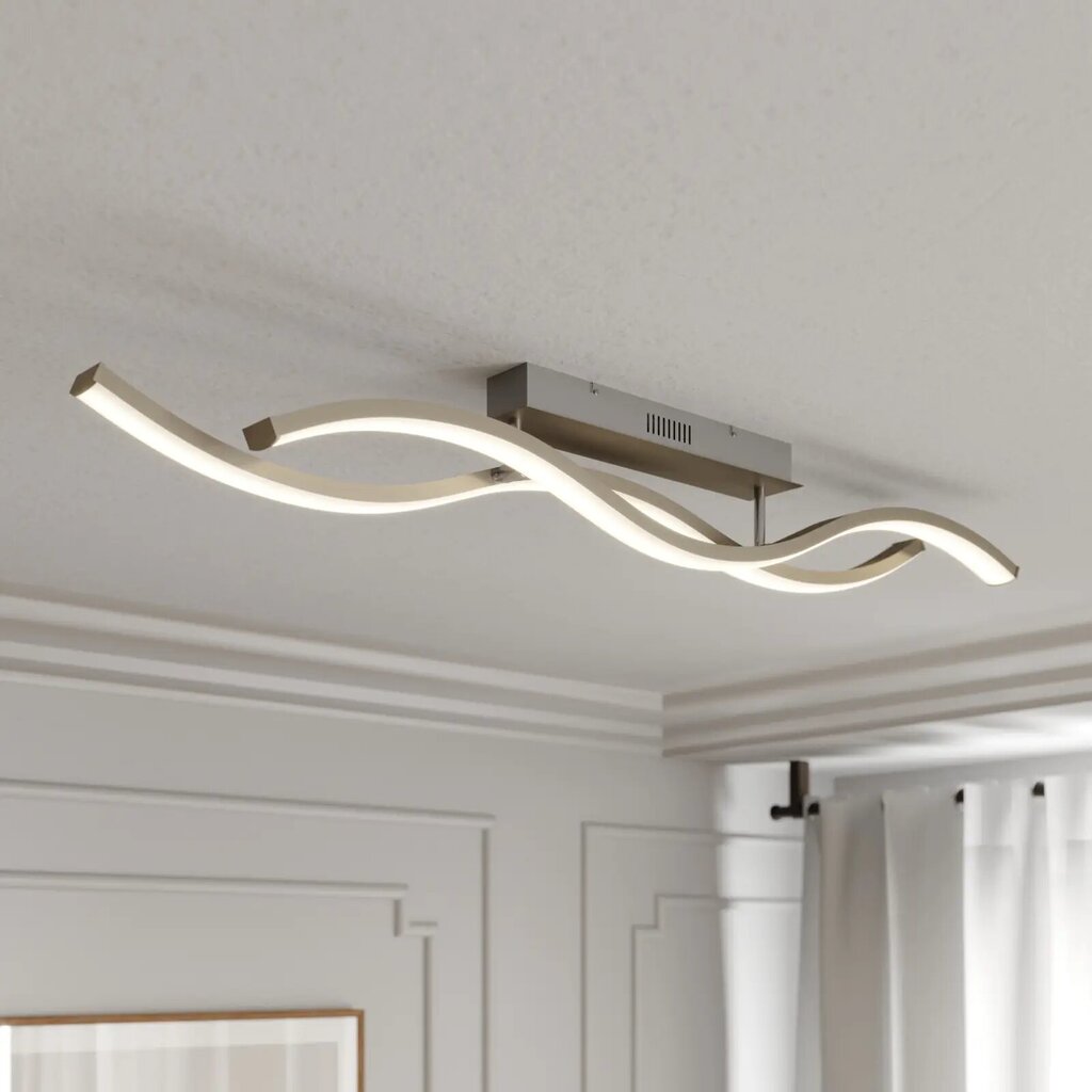 Lucande Mairia LED griestu lampa, viļņota cena un informācija | Griestu lampas | 220.lv