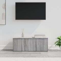 TV skapis, pelēks, 80x34x30cm, koks цена и информация | Тумбы под телевизор | 220.lv