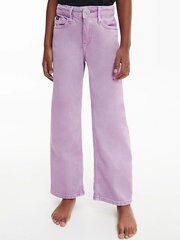 Джинсы из коллекции CALVIN KLEIN Wide Leg Hr Iris Orchid 520882900 цена и информация | Штаны для девочек | 220.lv