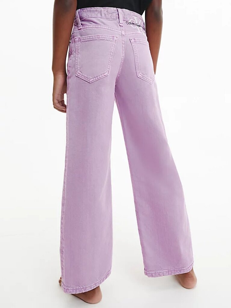 CALVIN KLEIN Wide Leg Hr Iris Orchid 520882900 cena un informācija | Bikses meitenēm | 220.lv