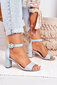 Augstpapēžu sandales sievietēm Lexi 10379, zilas cena un informācija | Sieviešu sandales | 220.lv
