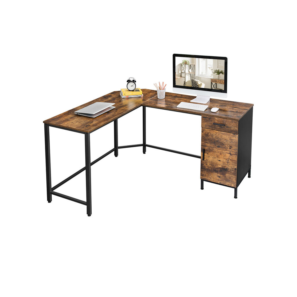 Biroja galds ar skapi LWD74X цена и информация | Datorgaldi, rakstāmgaldi, biroja galdi | 220.lv