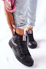 Sieviešu kedas Cross Jeans High Black II2R4021, melnas цена и информация | Женские туфли | 220.lv