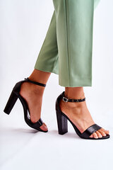 Sieviešu sandales Sallen, melnas cena un informācija | Sieviešu sandales | 220.lv