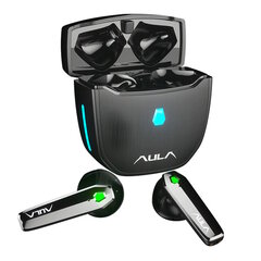 Игровые стерео Bluetooth 5.0 беспроводные Hi-Fi наушники Aula F101 с HD мик зарядным чехлом, черные цена и информация | Наушники с микрофоном Asus H1 Wireless Чёрный | 220.lv
