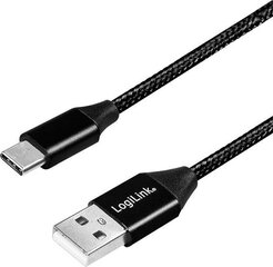 LogiLink CU0139 USB-A - USB-C, 0.3 m cena un informācija | Savienotājkabeļi | 220.lv