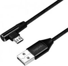 LogiLink CU0142, USB-A - microUSB, 1 m cena un informācija | Savienotājkabeļi | 220.lv