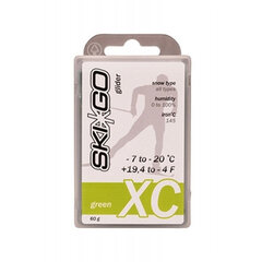 Парафин SKIGO XC Glider Green (-7..-20C) цена и информация | Средства ухода за лыжами | 220.lv