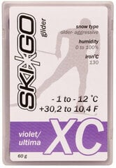 Parafīns SKIGO XC Glider Violet (-1..-12C) cena un informācija | Distanču slēpju kopšanas līdzekļi | 220.lv