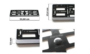 Rāmis automašīnas numuram Mercedes, sudraba krāsa cena un informācija | Auto piederumi | 220.lv