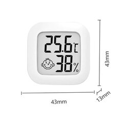 Digitālais LCD MINI termometrs Higrometrs cena un informācija | Meteostacijas, āra termometri | 220.lv