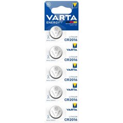 Элементы Varta Energy CR2016, 5 шт. цена и информация | Батарейки | 220.lv