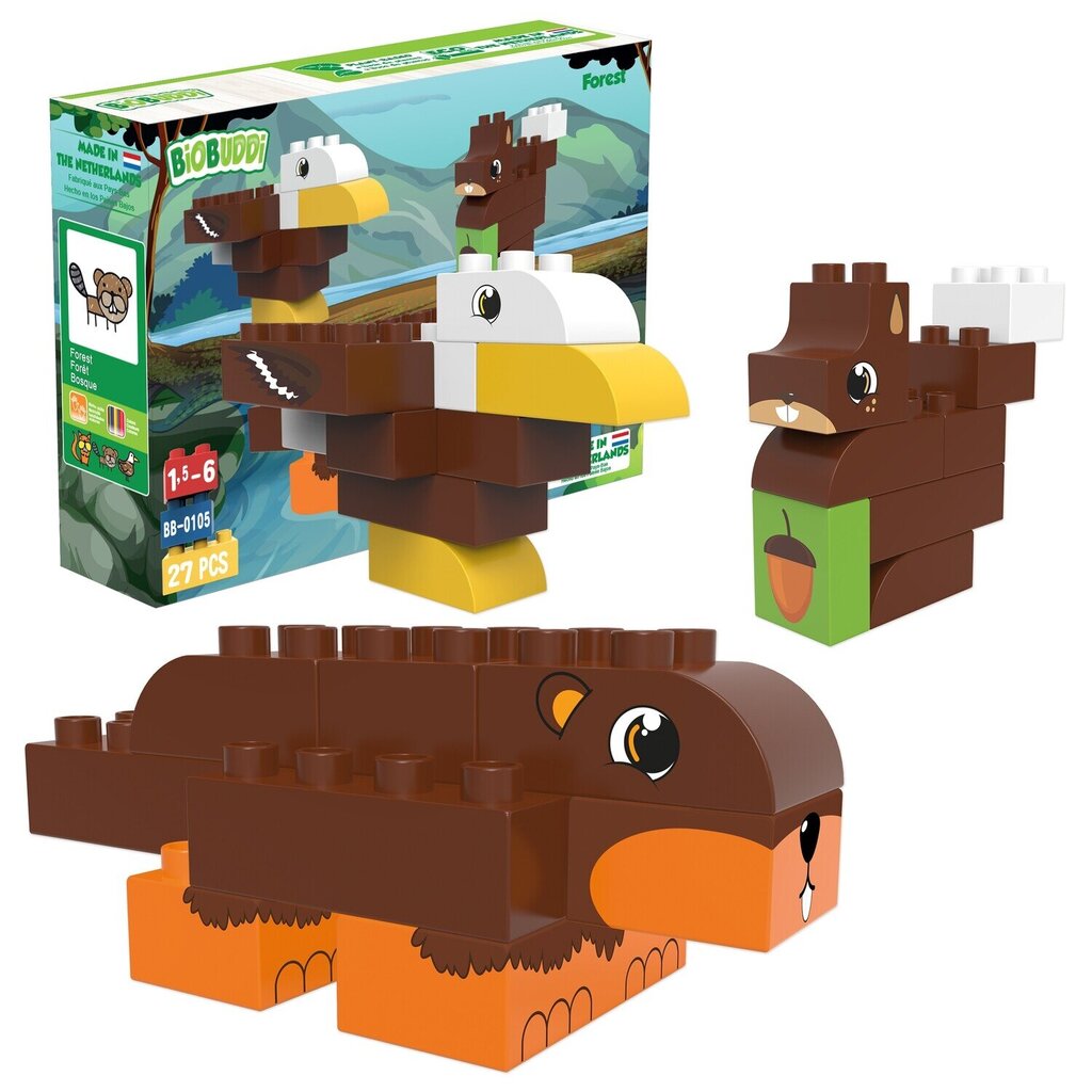 BiOBUDDi Wildlife Meža konstruktors, saderīgs ar Lego Duplo cena un informācija | Konstruktori | 220.lv