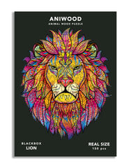 Koka puzle Lauva Aniwood Puzzles cena un informācija | Puzles, 3D puzles | 220.lv