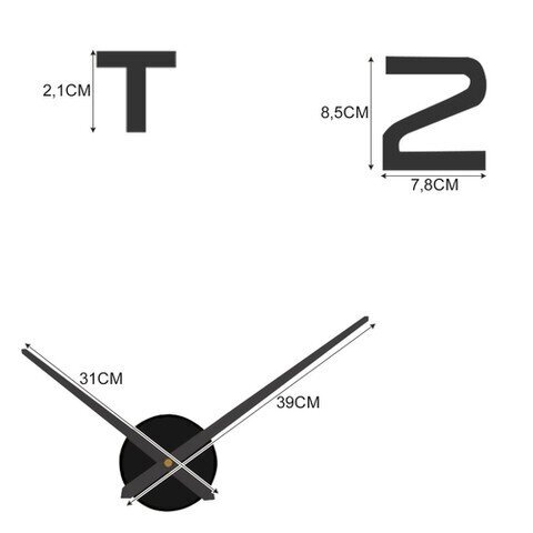 DIY sienas pulkstenis ar 3D efektu cena un informācija | Pulksteņi | 220.lv