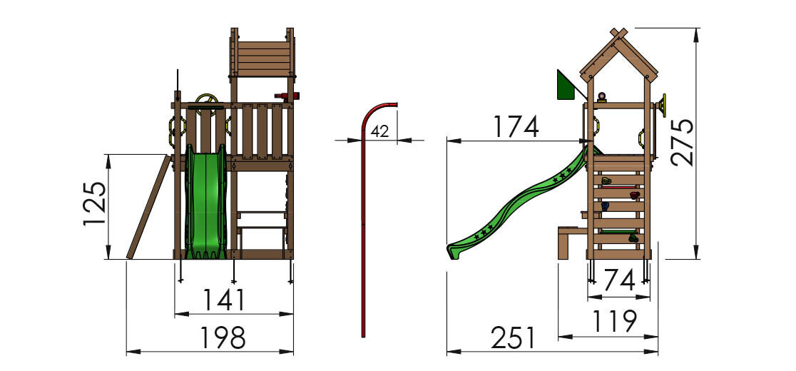 Bērnu rotaļu laukums Jungle Gym Teepee цена и информация | Bērnu rotaļu laukumi, mājiņas | 220.lv