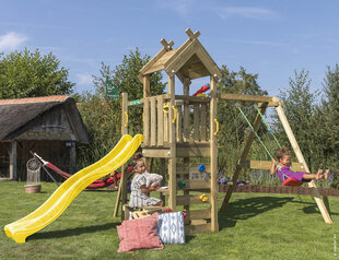 Bērnu rotaļu laukums Jungle Gym Teepee 1-Swing cena un informācija | Bērnu rotaļu laukumi, mājiņas | 220.lv